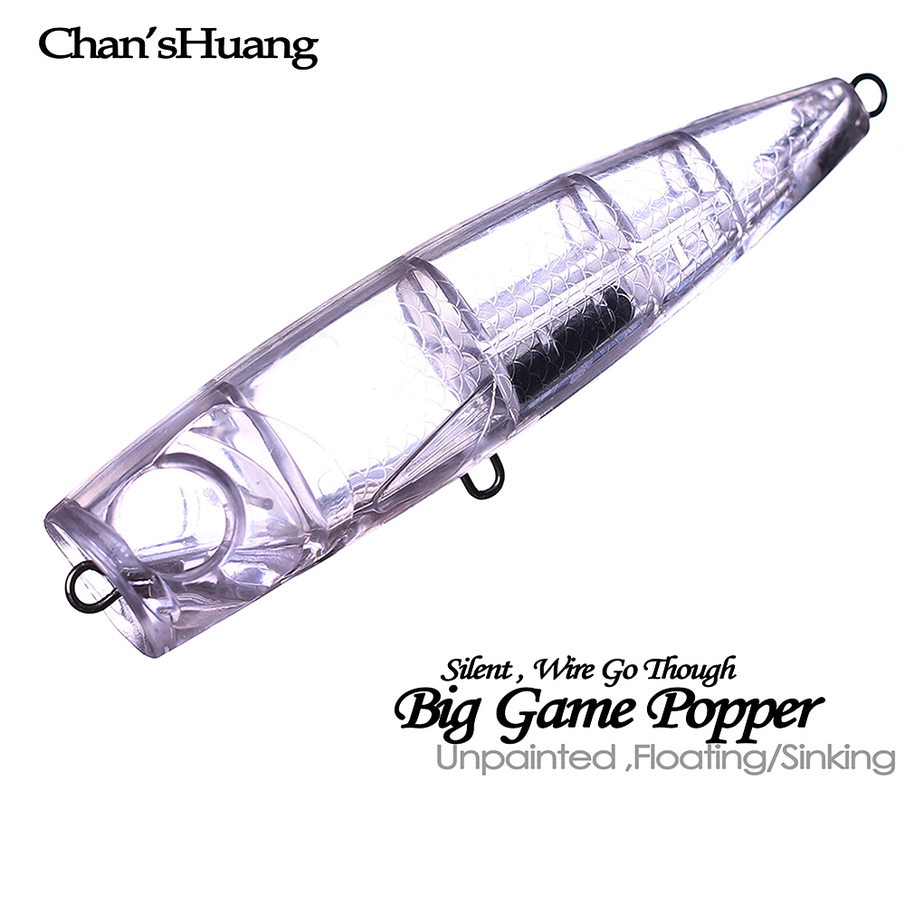 Chan’sHuang 5PCS Unpainted Bla - Fishing Lure Popper review and price
