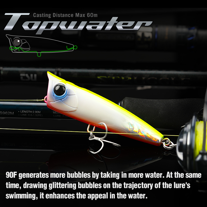TSURINOYA 90mm 23g Topwater Po - Fishing Lure Popper review and price
