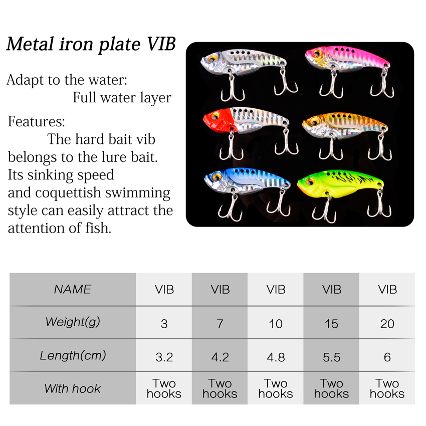6pc/lot  7/10/15/20G Hard Meta - Fishing Lure Blade Bait review and price