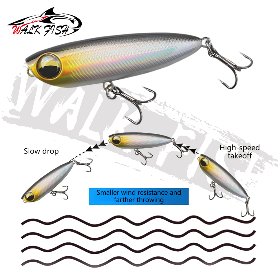 WALK FISH 1Pcs 6cm 5.6g Topwat - Fishing Lure Popper review and price